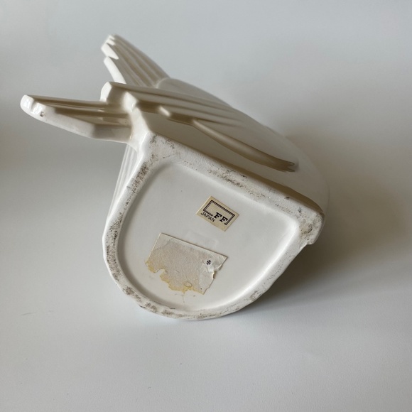 Fitz & Floyd White Doves Figural Vase Vintage Porcelain Scarce - Picture 4 of 10